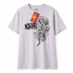 NWT Del Sol Kauai Color Change Graphic Tee XL | Gecko